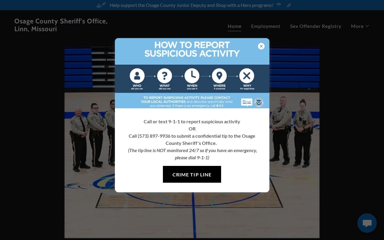 Osage County Sheriff Detention Division and weekly arrest information